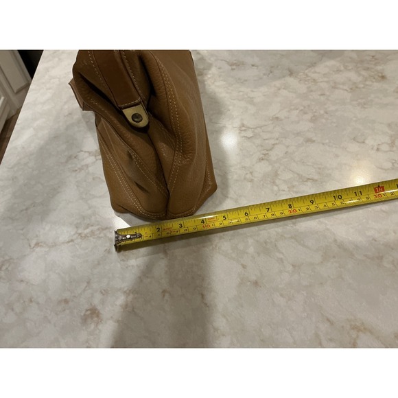 Liz Claiborne Leather Doctor Bag Satchel Top Handle Crossbody Authentic Vintage - Picture 6 of 16